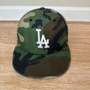 New Era Green Camo LA Hat